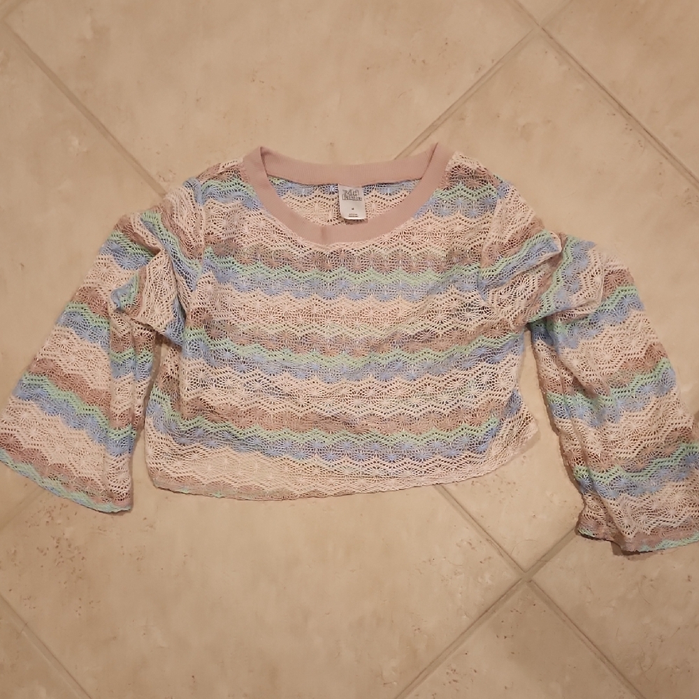 Wild Fable Pastel Lace Top Size Womens Medium